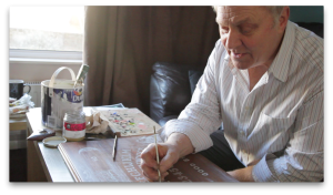 Robert Thorpe makiing the Borley Rectory Ouija board